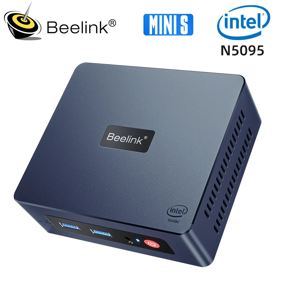 Beelink Min S N5095 S12 N95 S13 N150 Mini PC Win11 Intel 11th Gen Jasper Lake 8GB 16GB 256GB 128GB SSD Wifi BT 1000M LAN Desktop