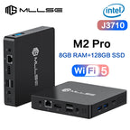 MLLSE Mini PC M2 Pro Intel Gemini Lake Intel J3710 8GB RAM 128GB ROM Dual-Band WiFi 5 Bluetooth 4.2 USB 3.0 Mini Computer