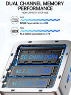 GMKtec NucBox G10 Mini Pc  AMD Ryzen™ 5 3500U 2*DDR4 SO-DIMM 16GB/32GB RAM 512GB/1TB ROM Wifi 5 BT 5.0