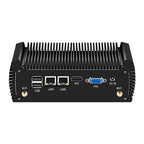 Fanless Industrial Mini PC Intel i3-8130U i5-8250U 2x DB9 RS232 RS485 2x LAN 6x USB Mini PCIe GPIO WiFi 4G LTE Win10/11 Linux