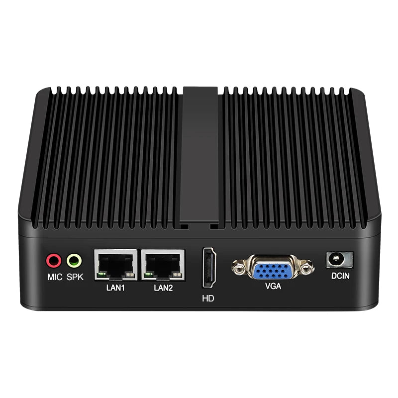 Fanless Mini Industrial PC Intel Celeron N5105 2x RS232 Serial Ports 2x Gigabit Ethernet Mini-PCIe Expansion Windows Linux