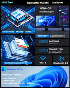 Fanless Mini Pc 4xIntel I226 2.5GB Lan N100 J6412 J5005 N6415 Quad Core Soft Router Server Esxi Rugged Firewall Appliance SIM PC