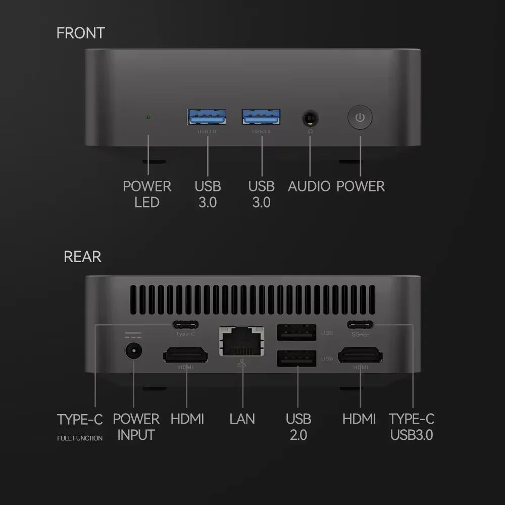 Powerful Mini PC Intel Core i9 8950HK 16GB RAM 1TB SSD Windows 11 WiFi 6 BT5.2 4K HD Mini Gaming Desktop Computer for Office Stu
