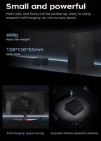 AittactXTexHoo MINI PC AMD R7 8745HS 7840HS 7735HS R5 6600H DDR5 NVMe Dual HDMI DP 4K Wifi6 WDesktop Gaming Computer