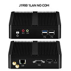 Fanless Mini PC Intel Celeron N2930 J1900 N2840 Dual LAN Windows 10 4 Core Industrial Mini Desktop Computer COM WiFi HTPC