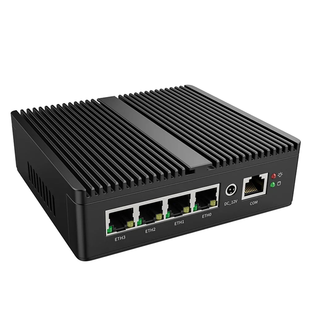 Industrial Mini PC Intel Celeron 6305/Pentium J5005 Soft Router 4xIntel I226V 2.5G LAN DDR4 NVME SSD PfSense Firewall Appliance