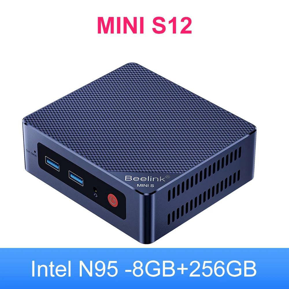 Beelink Min S N5095 S12 N95 S13 N150 Mini PC Win11 Intel 11th Gen Jasper Lake 8GB 16GB 256GB 128GB SSD Wifi BT 1000M LAN Desktop