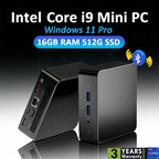 Brand New Mini PC Intel Core i9-8950HK 16GB RAM 1/2TB SSD Bluetooth 5.2 WiFi6 1000M Ethernet Windows 11 Gaming Office PC