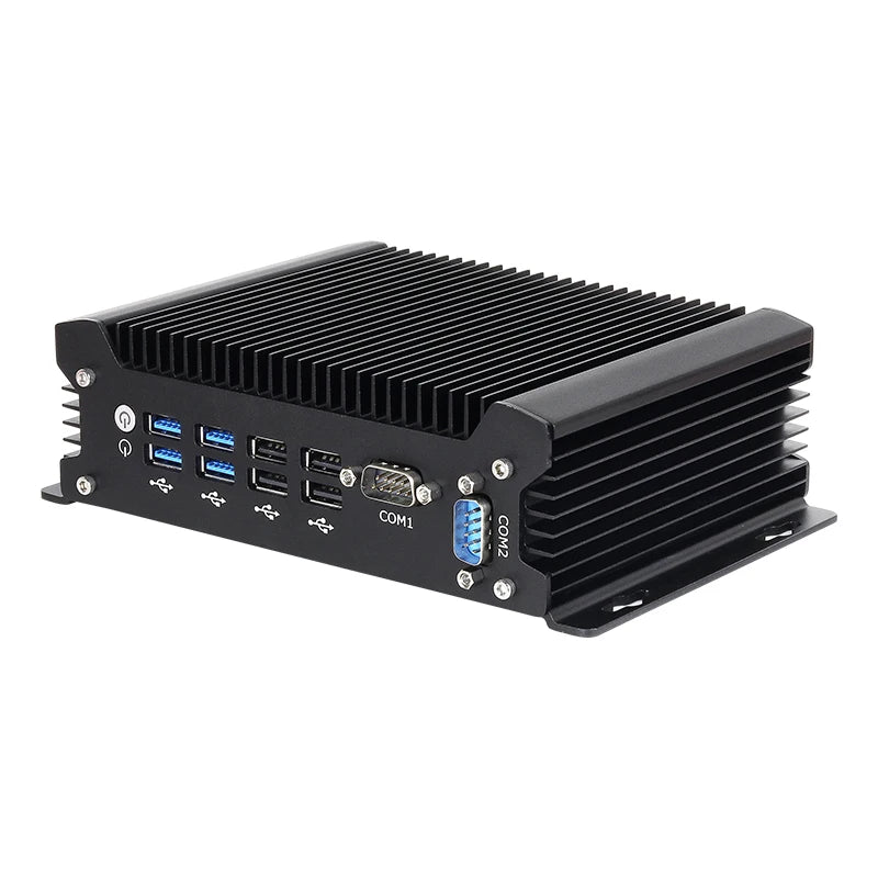XCY Fanless IoT Industrial Mini PC Intel Core i5-1335U 2x COM RS232 2x LAN 8x USB WiFi SIM 4G LTE Windows 10/11 Linux PXE WOL
