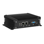 DC12V-19V Fanless Industrial PC Intel Core 4th-13th Gen Processor 2x RS232 2x Ethernet 8xUSB HDMI VGA Mini PCIE Win11/10 LInux
