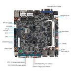 Fanless Industrial Mini PC Pentium J2900 4x Serial Ports RS232 RS485 2x Gigabit Ethernet Mini PCIe WiFi 4G LTE SIM Windows Linux