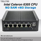 New Intel 6305 Soft router 6 LAN I226-V 2.5G fanless Mini PC DDR4 2*NVMe HD DP firewall OPNsense Mini PC