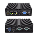 Metal Case Mini PC Intel N2840 Desktop Computer Pfsense DDR3L Msata SSD 2Lan 2COM VGA HD Display