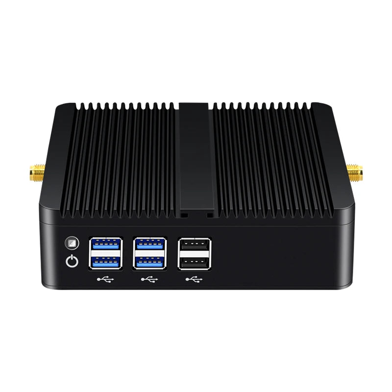 Helorpc Fanless Industrial Mini PC Inter Core i3/i5/i7 Processor with 4xUSB3.0 4xUSB2.0 HDMI VGA Support WIN10 LINUX  Computer