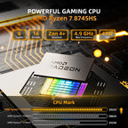 ZXIPC Mini PC AMD Ryzen 7 8745HS  R5-6600H R7-7735HS R7-7840HS DDR5 M.2 NVME SSD  Support 4K HDMI Display/WiFi6/USB3.2/Office