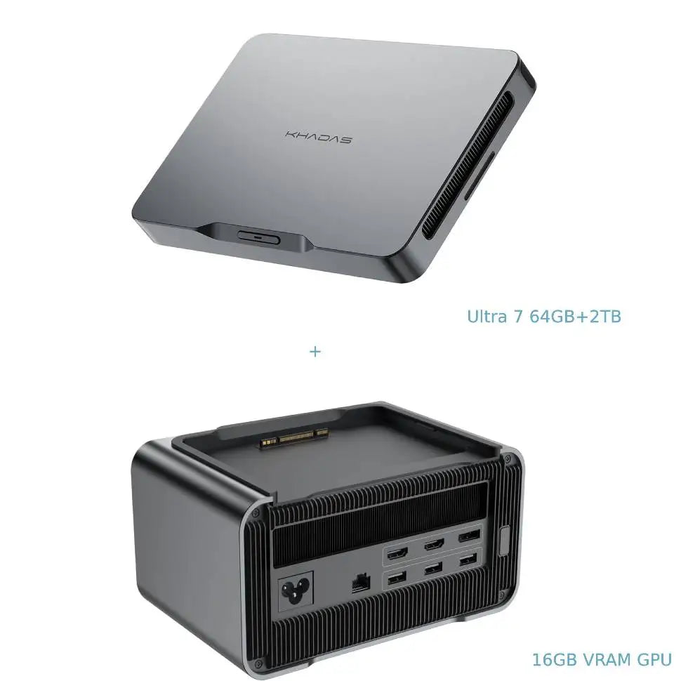 Khadas Mind 2 Mini PC&Khadas Dock&Khadas16GB External eGPU Family Portable Workstation Bundle support Thunderbolt 4&USB4(40Gbps)