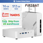 FIREBAT F1 MINI PC AMD Ryzen 5 7640HS DDR5 16GB RAM 512GB SSD WIFI6 BT5.2 Portable Window 11 Pro Gaming Desktop Computer