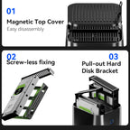 NAS Mini PC Intel N150 Ryzen 7 5825U DDR4 M.2 NVMe SSD 2.5G Ethernet WiFi6 2x 2.5/3.5inch HDD RAID Support FreeNas Windows 10/11
