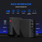 ZXIPC AMD Ryzen5 5625U R7-7530 5800H Gaming Mini PC Computer Gaming Pocket Dual LAN WIFI6 BT 5.2  NUC Office DDR4 NVMe