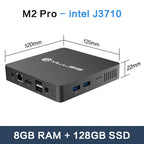 MLLSE Mini PC M2 Pro Intel Gemini Lake Intel J3710 8GB RAM 128GB ROM Dual-Band WiFi 5 Bluetooth 4.2 USB 3.0 Mini Computer