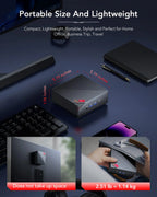 KAMRUI Mini Gaming PC AMD Ryzen7 7730U 32GB DDR4 3200MHz Dual Channel 512GB M.2 SSD up to 4.5Ghz WiFi6 BT5.2 4K Desktop Computer