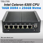 New Intel 6305 Soft router 6 LAN I226-V 2.5G fanless Mini PC DDR4 2*NVMe HD DP firewall OPNsense Mini PC