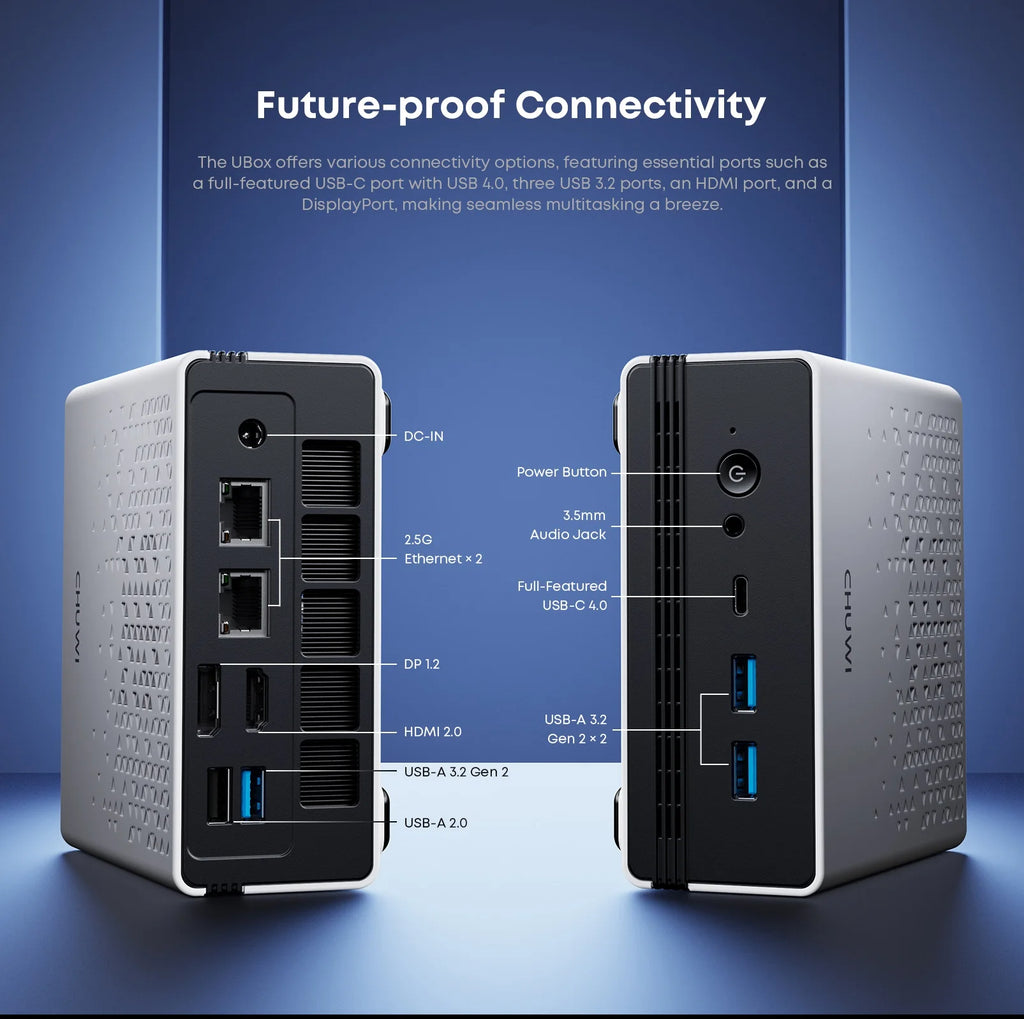 CHUWI UBox Mini PC Ryzen 6600H/7430U Processor AMD CPU 16GB RAM 512GB SSD Windows 11 Desktop Computer PC 4K Decording WIFI 6 PC
