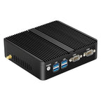 Fanless Mini Industrial PC Intel Celeron N5105 2x RS232 Serial Ports 2x Gigabit Ethernet Mini-PCIe Expansion Windows Linux